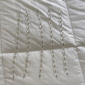 Acrylic Crystal Octagonal Faceted Silver Drops for Chandelier/Light Fixture